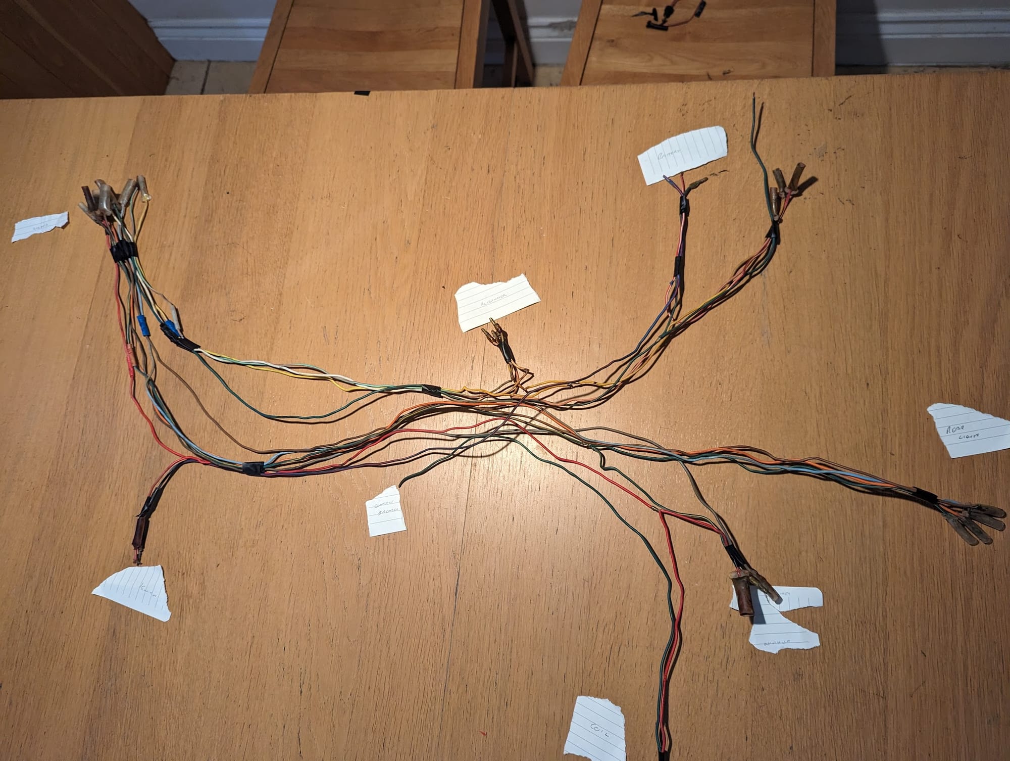 Honda CT90 - making a wiring harness
