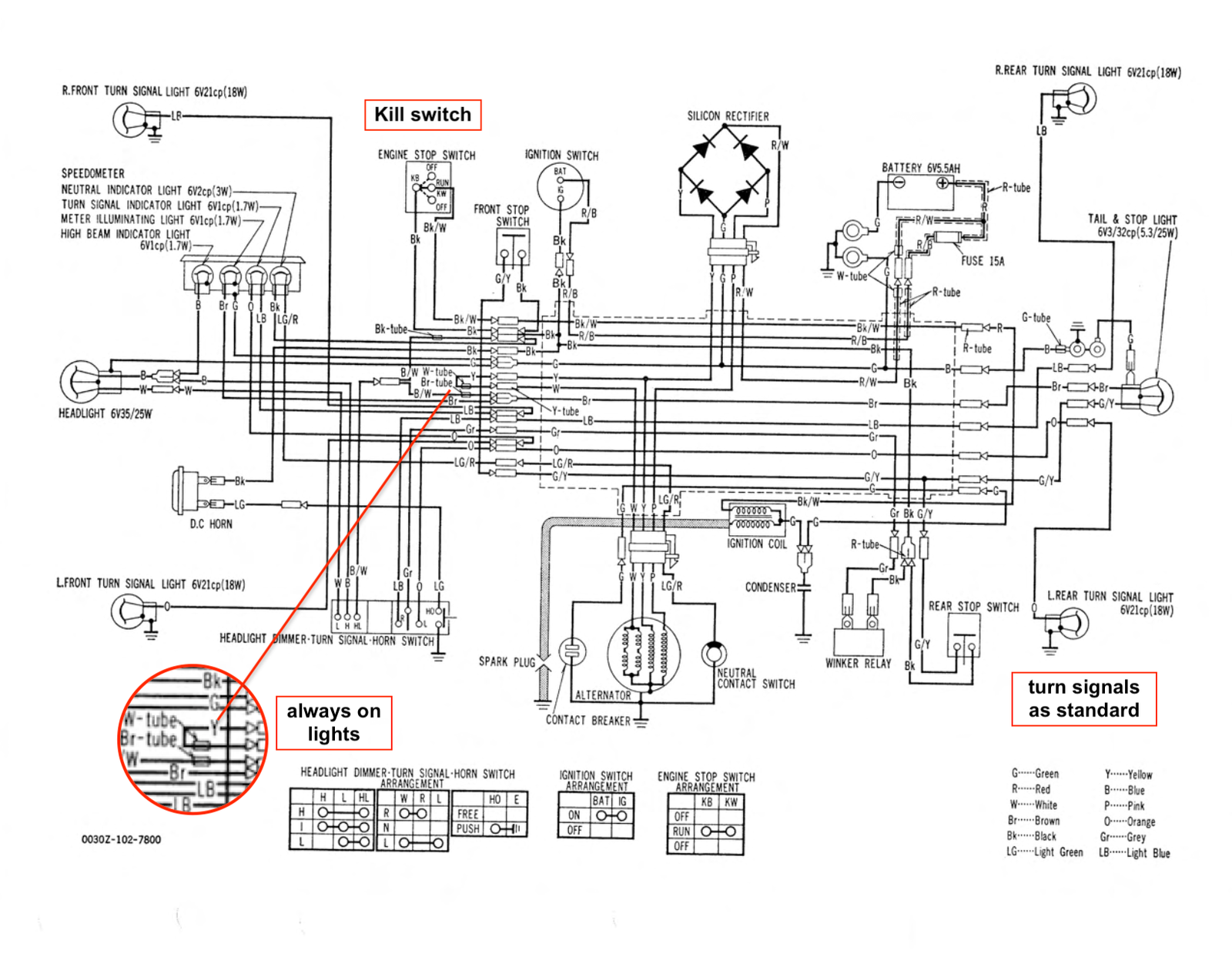 Honda CT90 - wiring diagrams