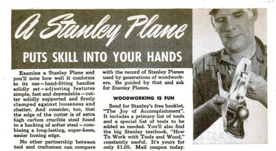 Laminated plane irons - Stanley and Record