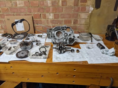 Honda C90 - putting it back together