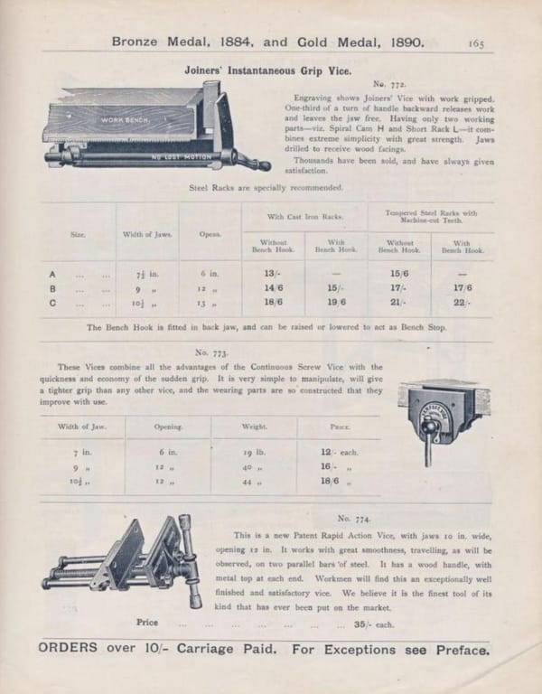 Parkinson's Patent Perfect Vise