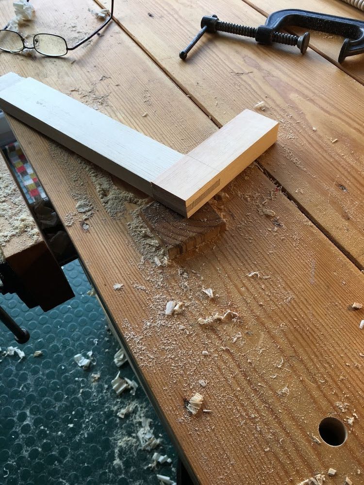 side table - bridle joints