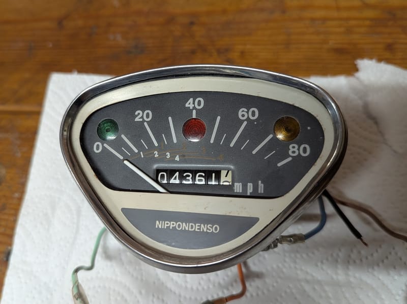 Honda CT90 K1 speedometer